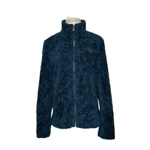 Pendleton Blue Green Sherpa Full Zip Jacket size Medium